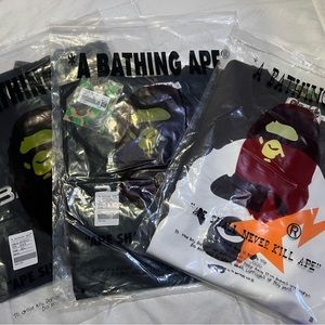 Black bape T-shirt brand new never worn